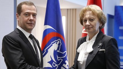 Встреча Дмитрия Медведева с председателем Партии социалистов Республики Молдова Зинаидой Гречаный